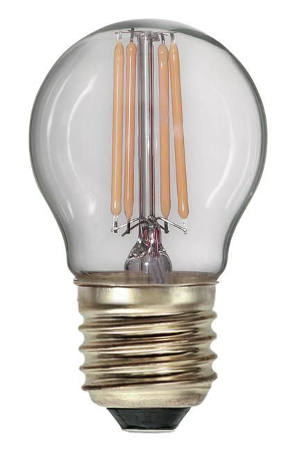S&H 31659 LED-Tropfenform Filament 45x78mm E27 4W/821 350Lm 2100K 360° klar