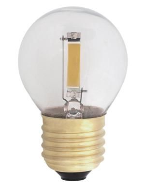 S&H 32905 LED-Tropfenform Filament 45x70mm E27 1W 140Lm 2700K 300° klar