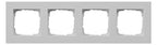 GIRA 0214375 Abdeckrahmen 4fach flach E2 Grau matt
