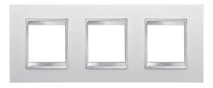 GEWISS GW16226TB Abdeckrahmen LUX International 2+2+2M horiz. Milchweiss