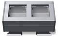 GIRA 119226 Profil 2fach Befestigungs- winkel Profil 55 Aluminium