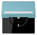 Jung LC1520BFNAKL213 SCHUKO-Steckd.KI m. Klappdeckel m.S