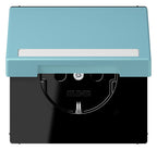Jung LC1520BFNAKL213 SCHUKO-Steckd.KI m. Klappdeckel m.S