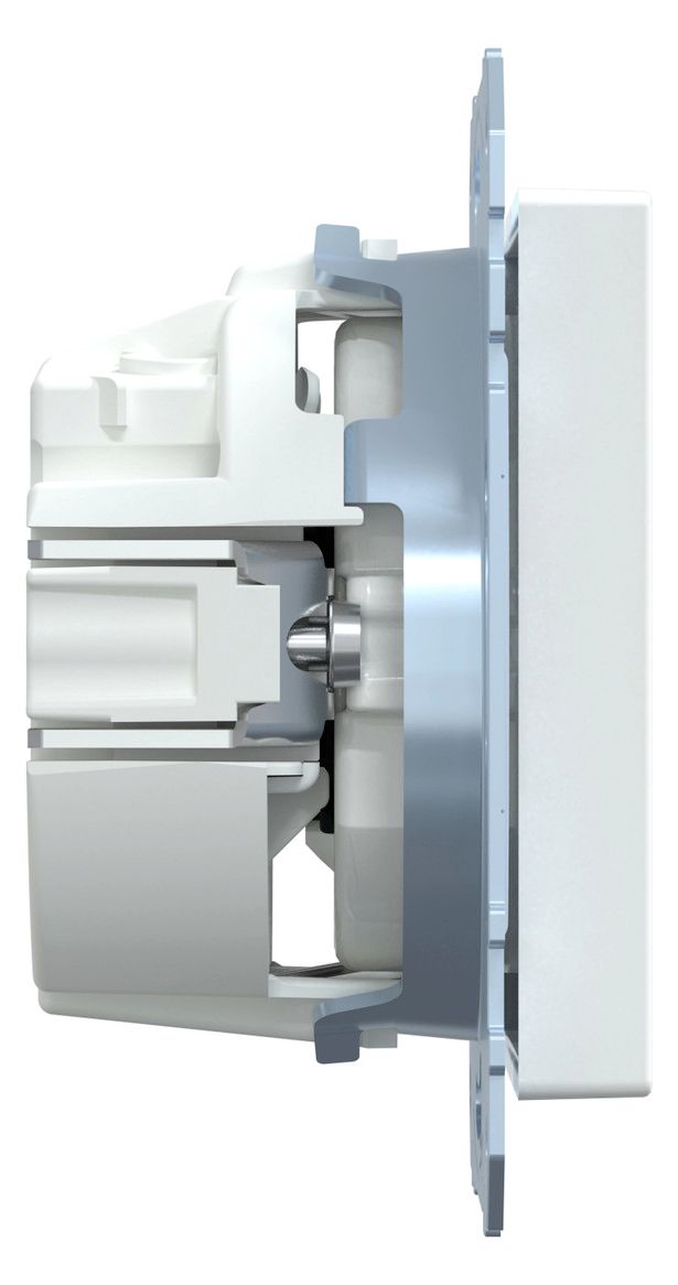 Mert MEG 2352-0325 SCHUKO-Steckdose+Kz Waschmaschine BRS StK aktivweiß gl.Sys.M