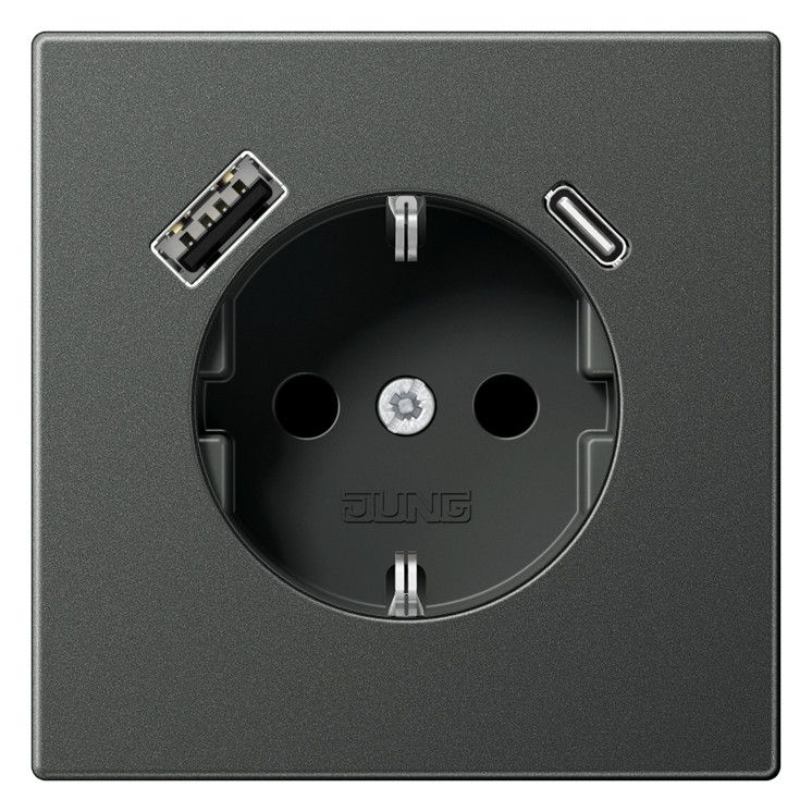 Jung AL1520-15CAAN SCHUKO-Steckdose m.USB Typ AC