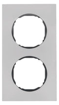 Berker 10122614 Rahmen 2fach flach R.8 Edelstahl