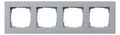 GIRA 0214255 Abdeckrahmen 4fach flach E2 Farbe Alu