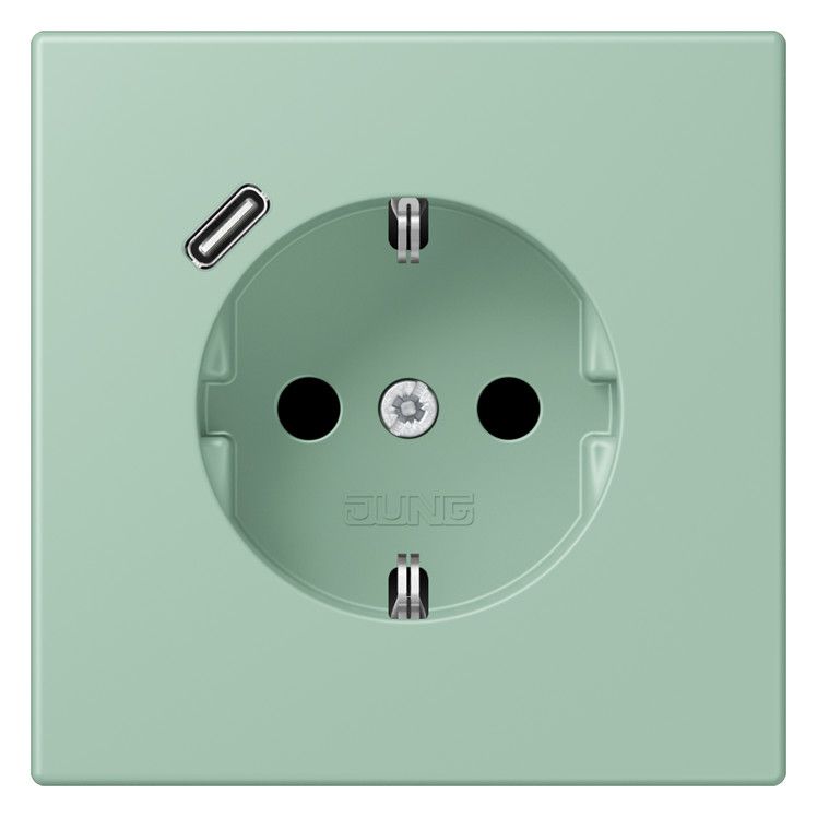 Jung LC1520-18C217 SCHUKO-Steckd.m.USB Typ C LC32041
