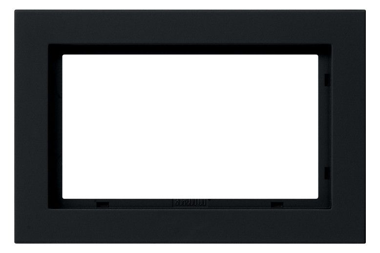 GIRA 100109 Abdeckrahmen 1,5fach E2 Schwarz matt