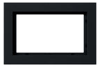 GIRA 100109 Abdeckrahmen 1,5fach E2 Schwarz matt