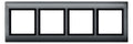 Mert 400414 AQUADESIGN-Rahmen 4fach anthrazit