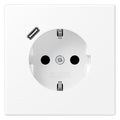Jung LS1520-18CWWM SCHUKOsteckdose m.USB Typ C