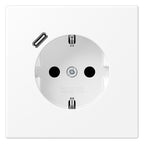 Jung LS1520-18CWWM SCHUKOsteckdose m.USB Typ C
