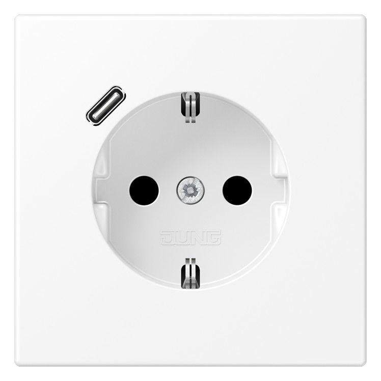Jung LS1520-18CWWM SCHUKOsteckdose m.USB Typ C