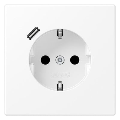 Jung LS1520-18CWWM SCHUKOsteckdose m.USB Typ C
