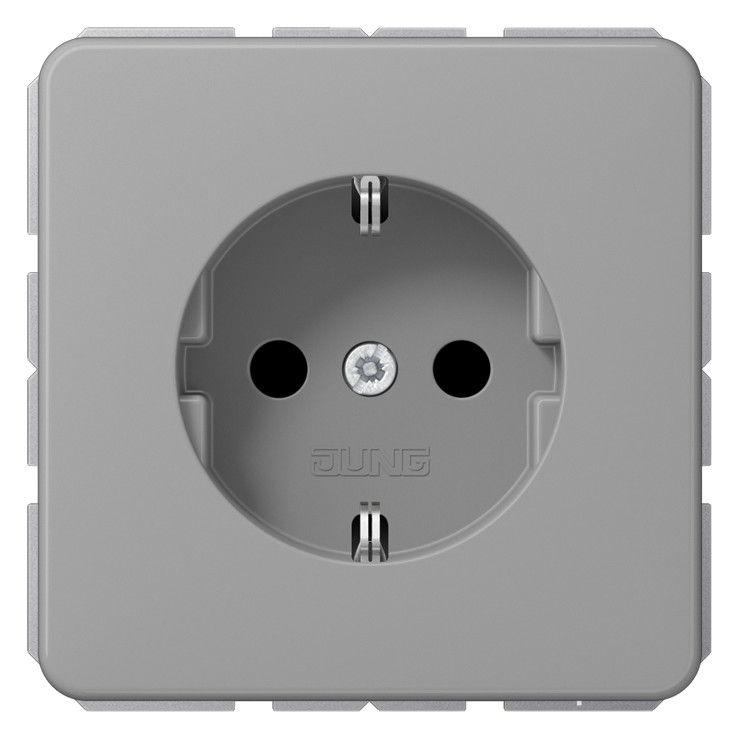 Jung CD 1521 BF GR SCHUKO®-Steckdose 16 A 250V ~ Schraubklemmen Thermoplast