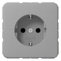 Jung CD 1521 BF GR SCHUKO®-Steckdose 16 A 250V ~ Schraubklemmen Thermoplast
