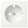 GIRA 492027 Abdeckung SCHUKO-Steckdose System 55 Reinweiß seidenmatt