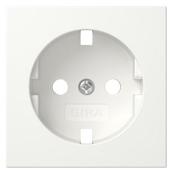 GIRA 492027 Abdeckung SCHUKO-Steckdose System 55 Reinweiß seidenmatt