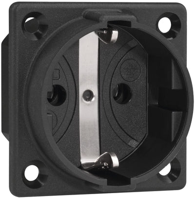 ABL 1661300 SCHUKOClassic Thermoplast Einbausteckdose schwarz