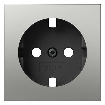 GIRA 4920600 Abdeckung SCHUKO-Steckdose System 55 Edelstahl