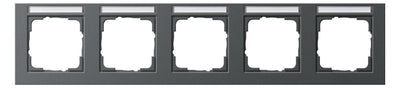GIRA 109523 Abdeckrahmen 5fach waager. BSF E2 Anthrazit