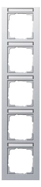 GIRA 111525 Abdeckrahmen 5fach senkrecht BSF E2 Farbe Alu