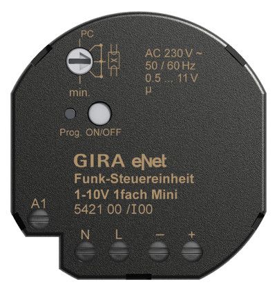 GIRA 542100 eNet Funk Steuereinheit 1-10V 1fach Mini