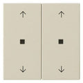 GIRA 538601 Wippe 2fach Pfeile KF System 55 Cremeweiß glänzend