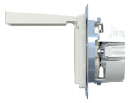 Mert MEG 2310-0319 SCHUKO-Steckdose BRS m.Klappdeckel StK polarweiß glänz. Sys.M