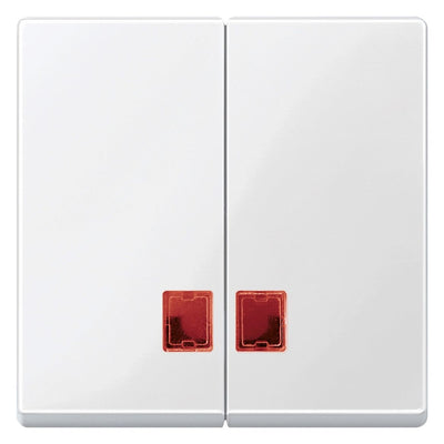 Mert MEG 3456-0319 Doppelwippe m.rotem Fenster polarweiß glänzend System M
