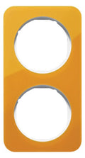 Berker 10122339 Rahmen 2fach R.1 Acryl orange transp./polarweiß glänz