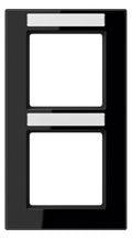 Jung AC582BFNASW Rahmen 2fach Schriftf. senkrecht bruchs. A creation schwarz