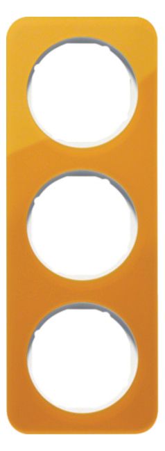 Berker 10132339 Rahmen 3fach R.1 Acryl orange transp./polarweiß glänz