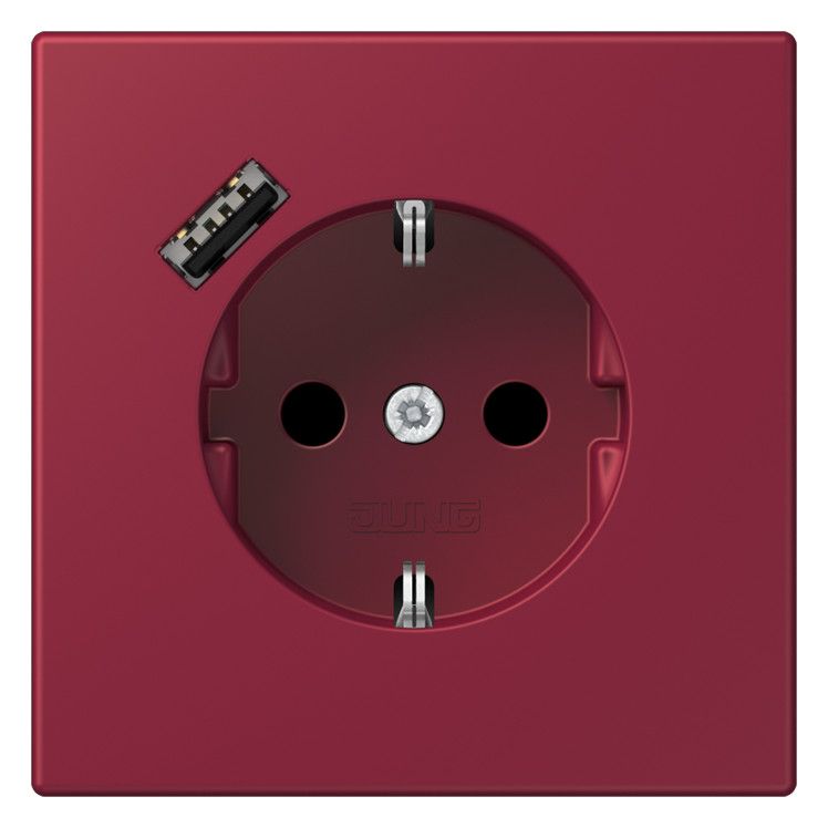 Jung LC1520-18A255 SCHUKO-Steckd.m.USB Typ A LC4320M