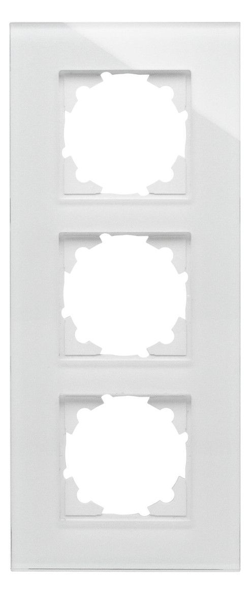 Kopp 405502004 HK07 Glas Abdeckrahmen 3f weiß