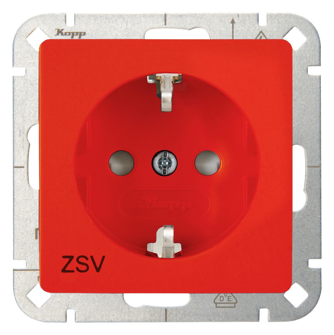 Kopp 920622006 HK05 Schuko Steckdose Aufdruck "ZSV" orange