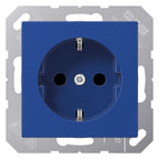 Jung A1520BFBL SCHUKO Steckdose bruchsicher Serie A/AS blau