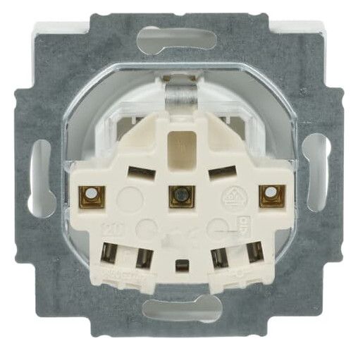 BJ 20 EUCRB-884 SCHUKO Steckdosen Einsatz o.Spreize studioweiß matt future