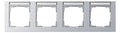 GIRA 109425 Abdeckrahmen 4fach waager. BSF E2 Farbe Alu