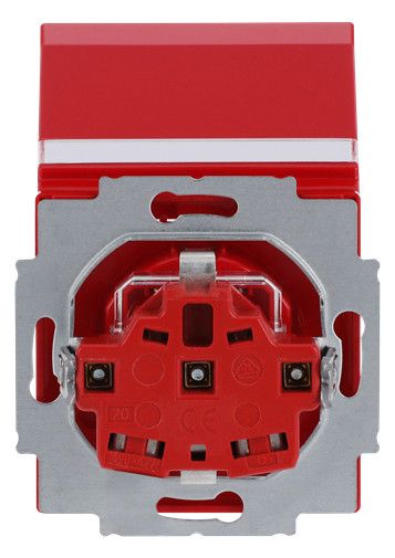 BJ 20 EUKNB-12-82 SCHUKO Steckdosen-Einsatz rt RAL3020 future
