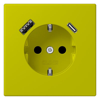 Jung LC1520-15CA249 SCHUKO-Steckd.m.USB Typ AC LC4320F