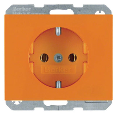 Berker 47157014 Steckdose SCHUKO K.1/K.5 orange glänzend