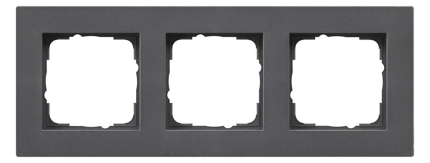 GIRA 0213235 Abdeckrahmen 3fach flach E2 Anthrazit