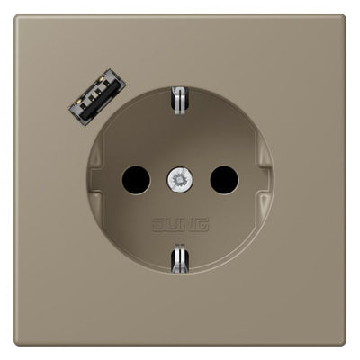 Jung LC1520-18A242 SCHUKO-Steckd.m.USB Typ A LC32141