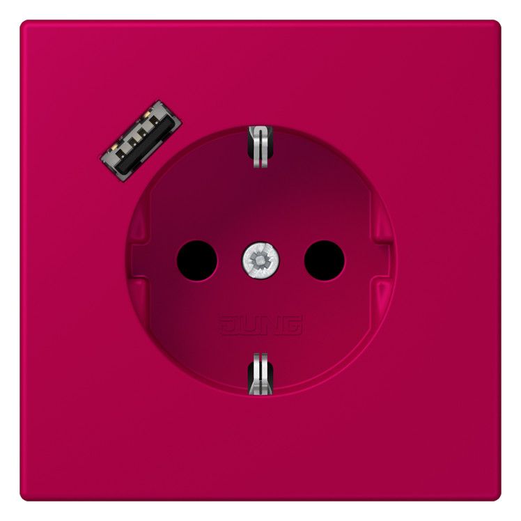 Jung LC1520-18A230 SCHUKO-Steckd.m.USB Typ A LC32101