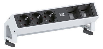 Bachmann 902.201 DESK2 3xSchuko 2xABD Strom 0,2m GST18 RAL9010
