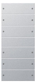 GIRA 218626 Wippenset 6fach (3+3) System 55 Farbe Alu (lackiert)