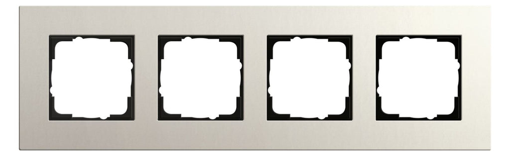 GIRA 0214220 Abdeckrahmen 4fach Esprit Linoleum-Multiplex Hellgrau