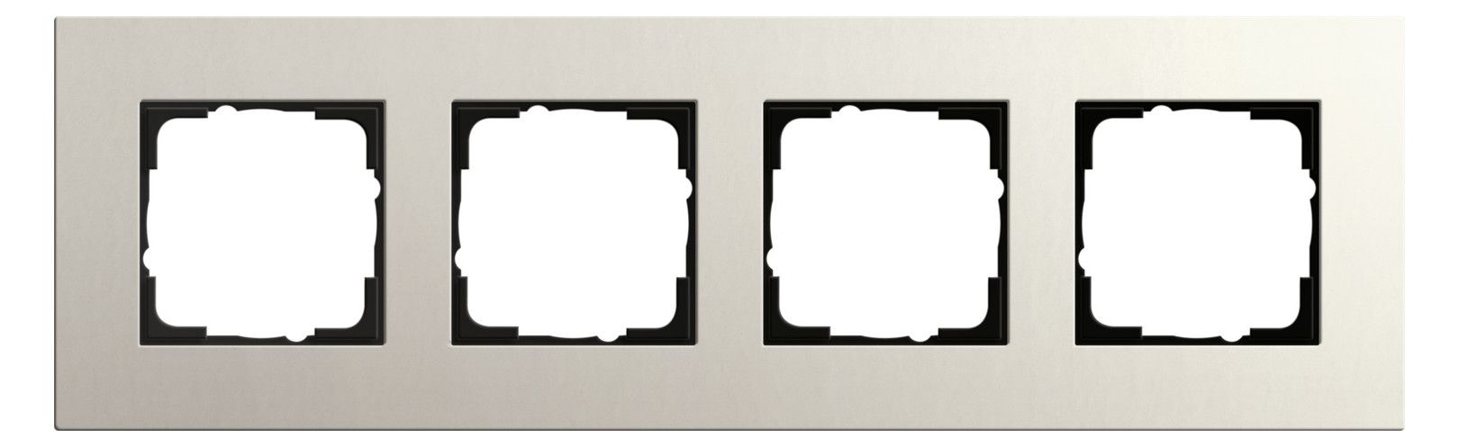 GIRA 0214220 Abdeckrahmen 4fach Esprit Linoleum-Multiplex Hellgrau